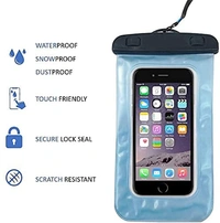 Universal Waterproof Case, Mobile Phone Pouch for Hospitals, Swimming, Hiking, Biking, Underwater Photography, Rain Fits Upto 6.5 Inch Mobiles(1PCS) 